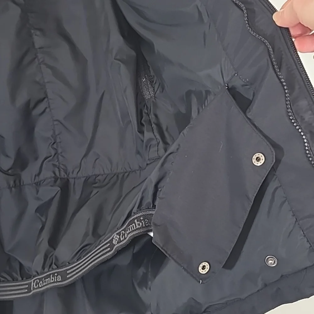 Columbia Interchange Men's Jacket #WM1043 Black/Gray, size Small